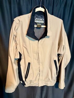 Zero Restriction Men's Beige Performance Gore‑Tex Jacket